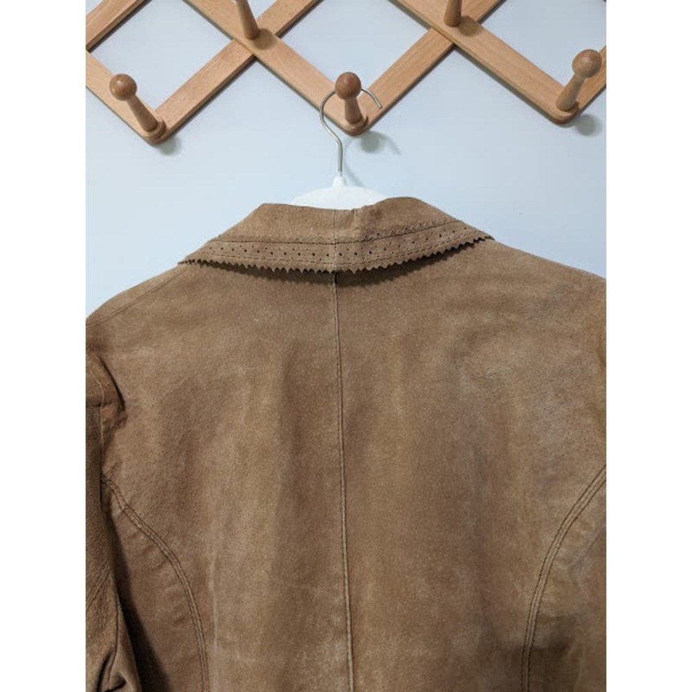 Wilsons Leather Tan Suede Button-Front Jacket - Picture 8 of 12